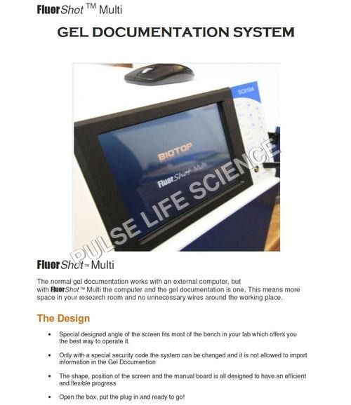 GEL DOCUMENTATION SYSTEM - FLUORSHOT MULTI