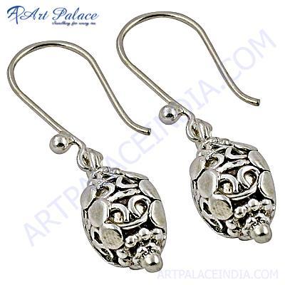 Plain Silver Designer Earrings