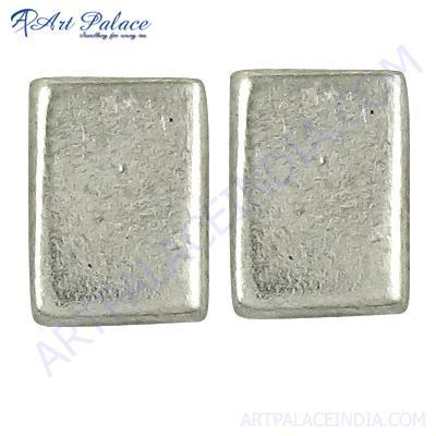 New Arrival Plain Silver Earrings