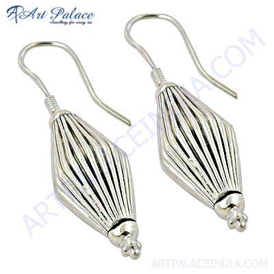 Trendy Plain Silver Designer Earrings