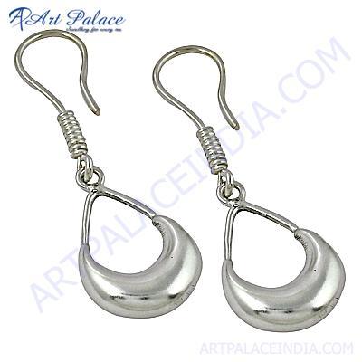 Wholesale Handmade Plain Silver Earrings By ART PALACE