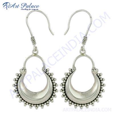 Fastival Designer Plain Silver Earrings