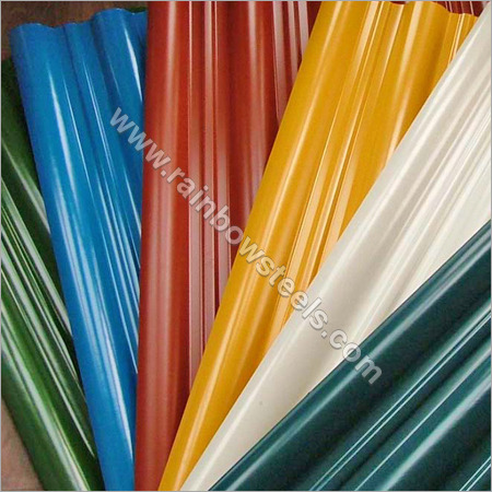 PC PVC Corrugated Roofing Sheet - Customizable Length Multicolored Lightweight Impact Resistant Fire Retardant Insulation Weatherproof
