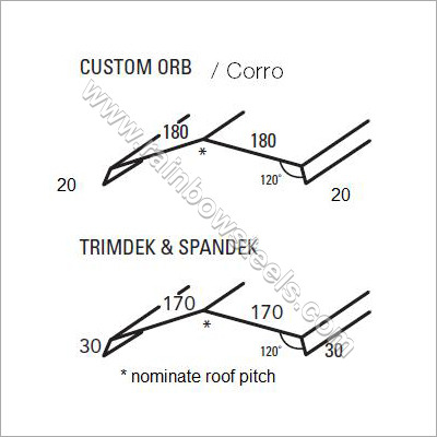 Ridge Capping Bend Flashing Ridge Cap