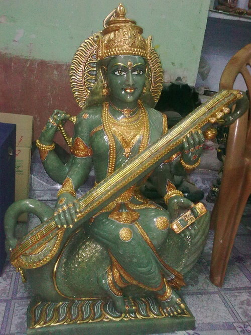 Stone Saraswati Statue