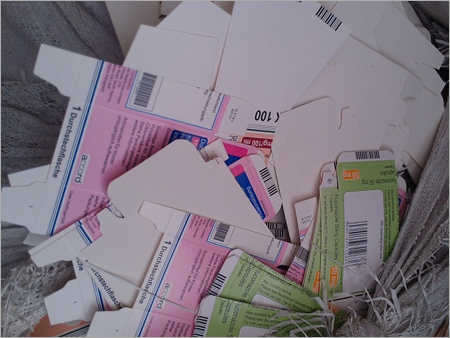 Colour Pulp Paper Waste