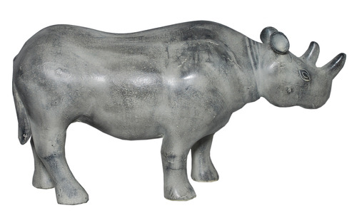 Aluminium Rhinoceros Statue