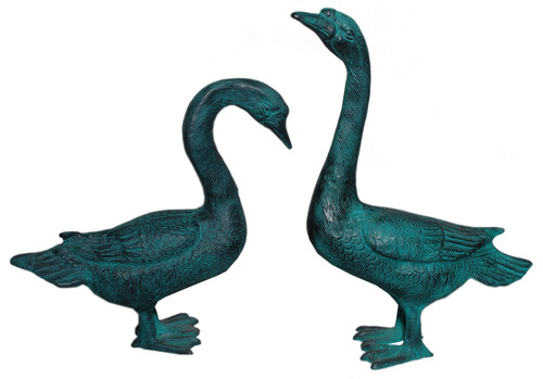 Pair Of Geese Statue