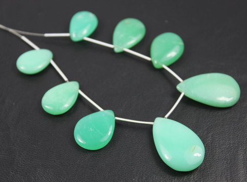Apple Green Chrysoprase Beads,
