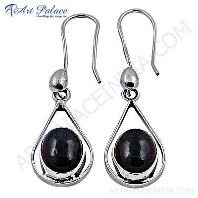 Delicate Tourmaline Gemstone Silver Earrings