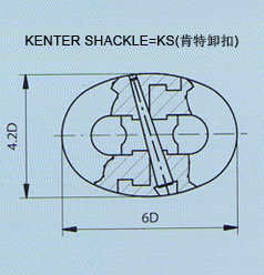 Anchor chain accessories-Kenter type anchor joining shackle,IJIN ACC01