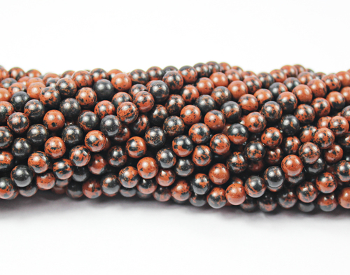 14 Inches Size 6mm Natural Marconi Obsidian Smooth Polished Round Ball Beads