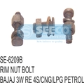 Rim Nut Bold - Metal, Polished Finish | For Use In Automobile & Engineering Industries, Designed For Durability And Precision Engineering
