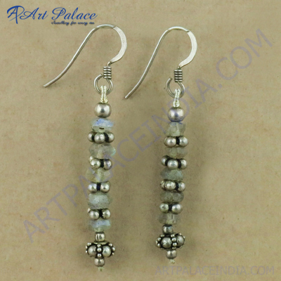 Various Styles Labradorite  Gemstone Silver Earrings, 925 Sterling Silver Jewelry