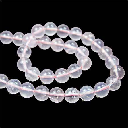 Natural Rose Quartz Round Plain Beads