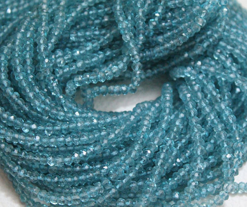 12 Inches - 3mm - Natural Mystic Quartz Blue Topaz Micro Faceted Beads Strand, Elegant Design Durable Material
