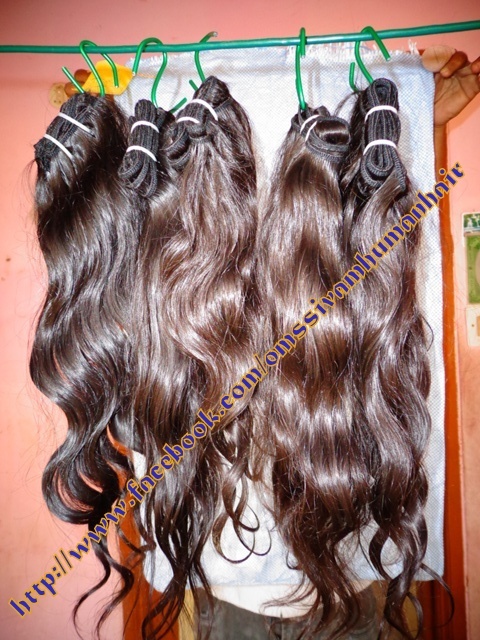 Hair Extension - 100% Natural Human Hair, Dark Brown, Wavy Texture | Easy Application, Thickening Effect, Non-Damaging, Versatile Styles, Long-Lasting