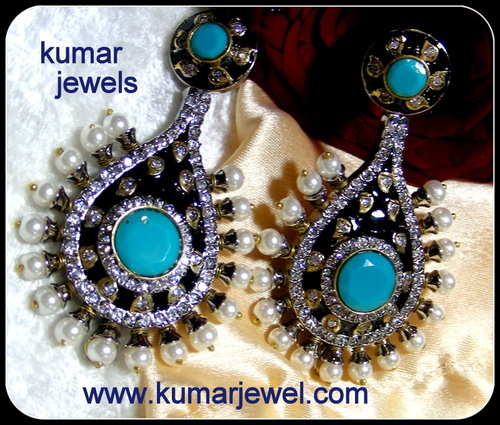 BEADED ANTIQUE EARRING
