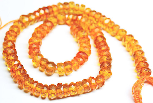 15 Inches Size 9mm Natural Golden Baltic Amber Faceted Tyre Wheel Beads Strand