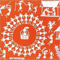 Tribal Hand Painted Wall Piece