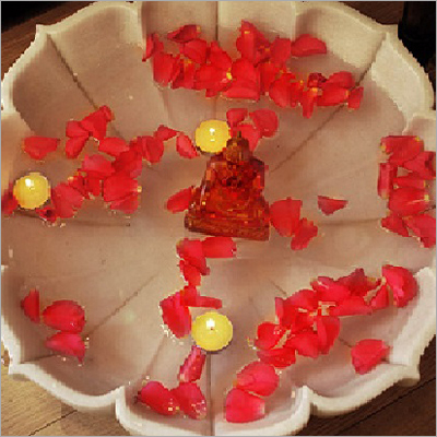 Flower Shape Marble Bowl