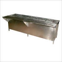 Gray Bain Marie Food Service Counter