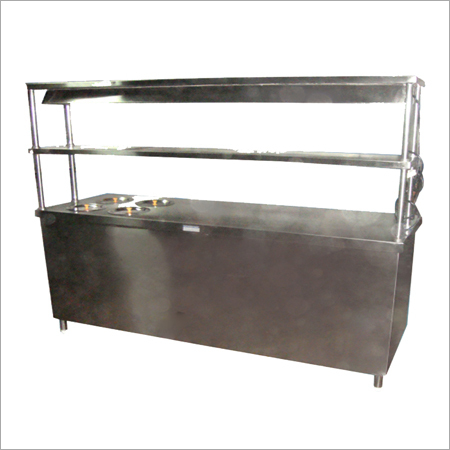 Gray Pick Up Counter With Bain Marie