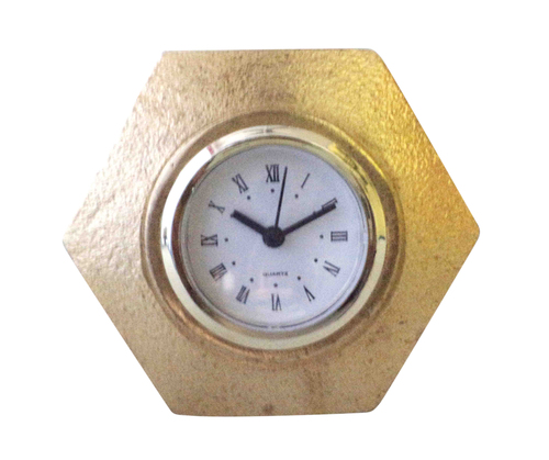 hexagonal table clock