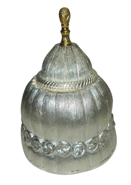Antique Jewellery Box - Metal, 5x5x6 Inches, Silver Plated | Lidded, Elegant Design, Secure Jewelry Storage