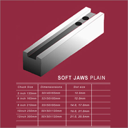 Plain Soft Jaws - Color: Sliver