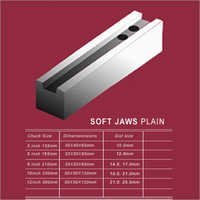 Plain Soft Jaws - Galvanized Metal Alloy, 5-12 Inch Sizes | Corrosion Resistance, Dimensional Accuracy, Easy Installation, Robust Design