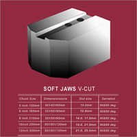 V Cut Soft Jaws - Color: Sliver