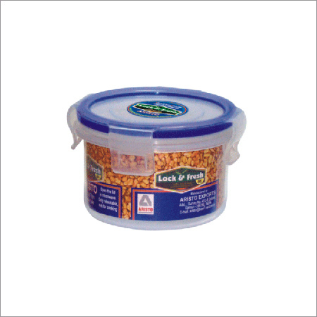 Lock & Fresh - Plastic 230 ML 8x5 cm Blue | Airtight Seal, Leakproof, Snap-On Lid