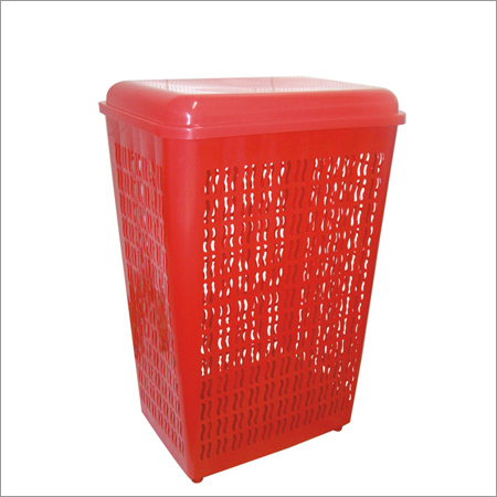 Major Basket - Plastic, 50x40x60 cm, Red | Durable, Lightweight, Breathable, Convenient, Easy Storage