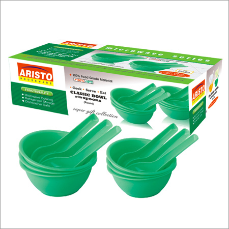 Classic Soup Bowl With Spoon (Round) 6PCS SET