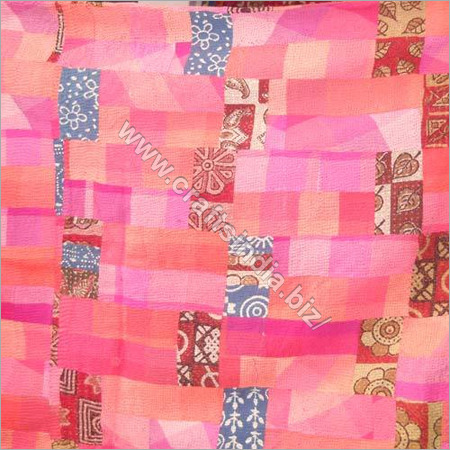 Kantha Work Bed Sheet
