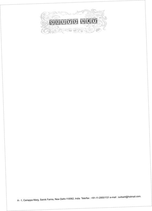 A4 Size Letterhead