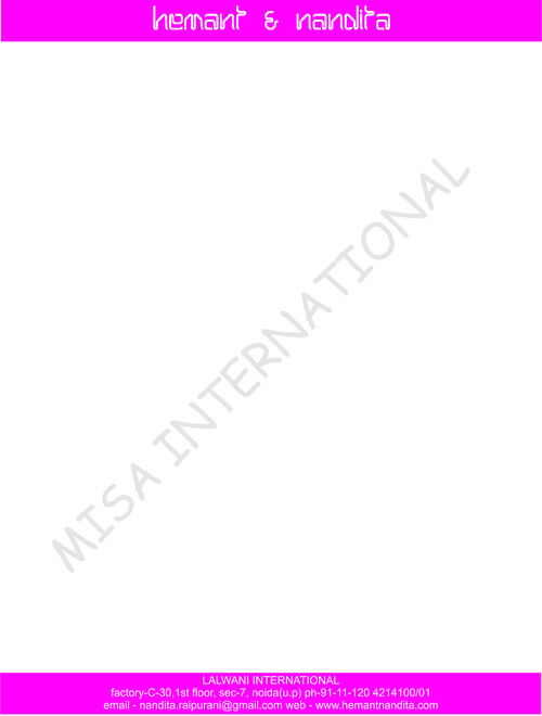 Watermarked Letterheads