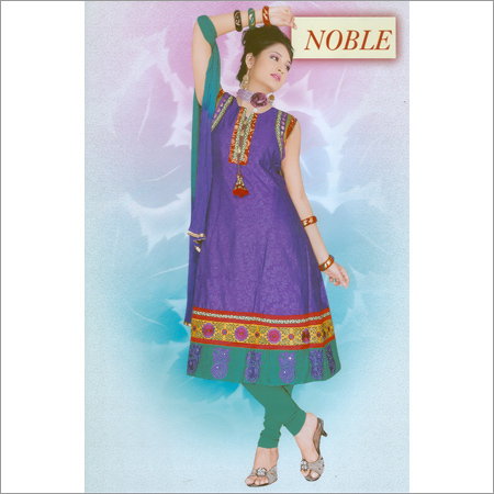 Silk Cotton Churidar Suit