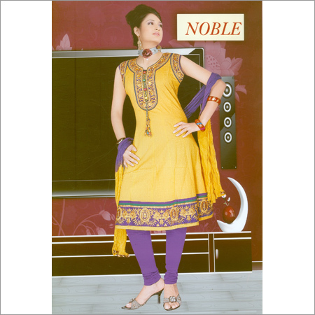 Ladies Function Suits - Silk, Variable Dimensions, Yellow | Elegant Design, Floral Embroidery, Fine Stitching, Colorfast, Low Shrinkage