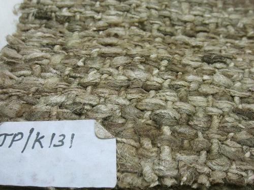 Embroidered Tussah Silk Natural Fabric