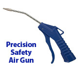 Precision Safety Air Gun - Nylon Plastic, PEEK Nozzle, 1/4 NPT Inlet | Lightweight, Focused Airflow, Low Noise, Fits Tight Spaces