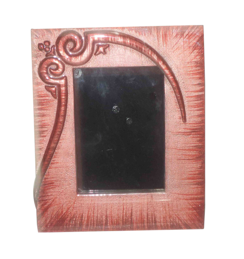 Decorative Photo Frame - Wood and Enamel, 5x7 Inches, Pink | Elegant Design, Durable Material, Enamel Finish