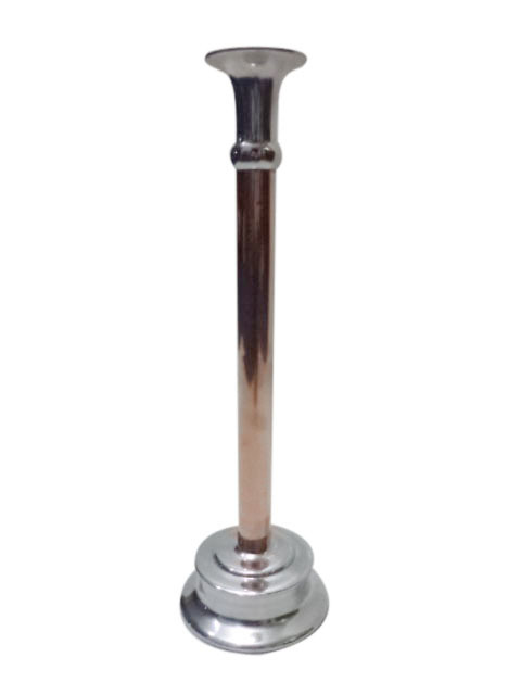 Candle - Metal, 12x4 Inches, Copper & Brass Polished Finish | Elegant Design, Durable Material, Adds Ambiance, Easy to Use