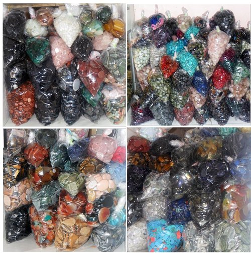 Semi Precious Stone - Semi-Precious, Variable Sizes, Multicolored | Polished Finish, Crack Resistance, Long Lasting Shine, Stain Resistance