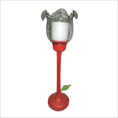 Metal Hurricane - Metal, 12 Inches, Red Powder Coated | Elegant Design, Durable, Easy to Clean