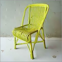 Chair - Indian Cane, Yellow, Glossy Polish | Comfortable Seating, Stylish Design, Durable Material