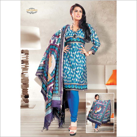 Unstitched Printed Salwar Suit