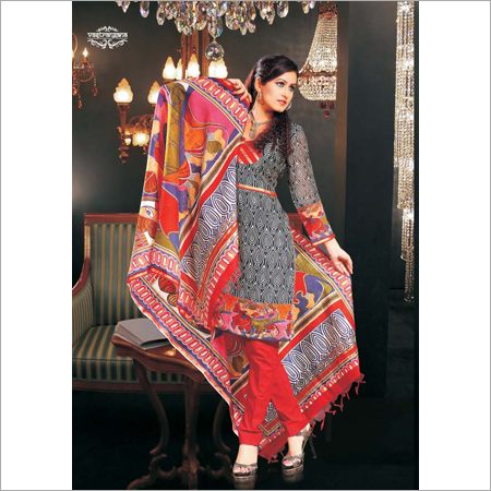 Stylish Unstitched Printed Women Suits