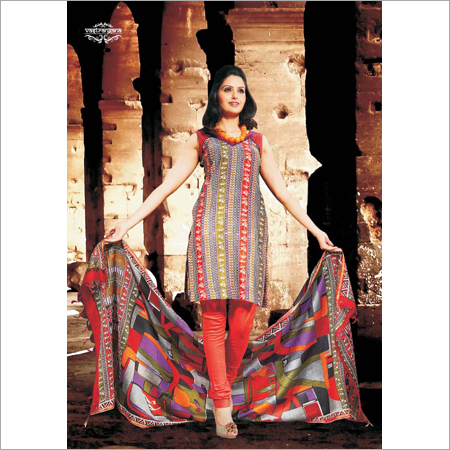Unstitched Women Churidar Suits